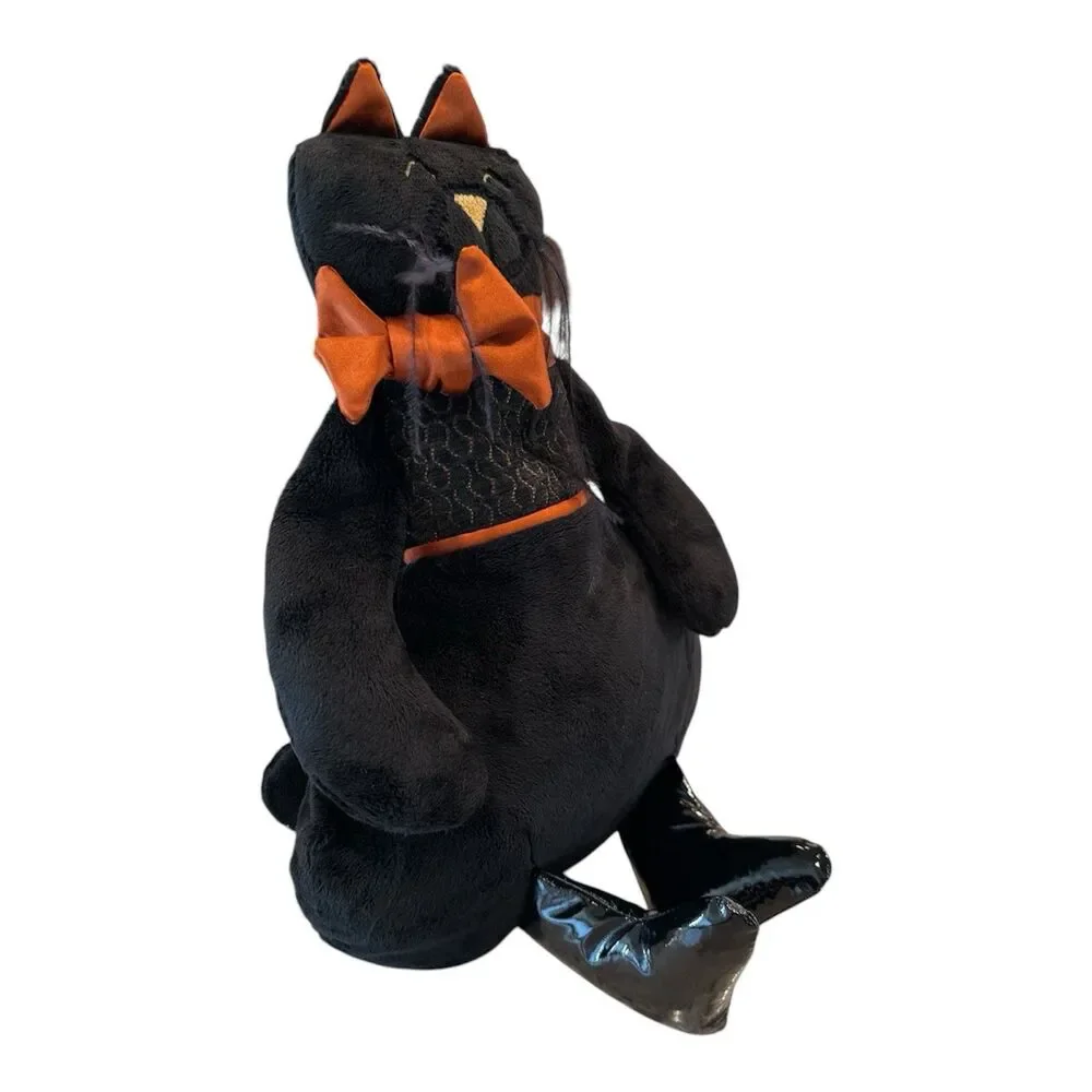 Woof & Poof 2015 Black Halloween Cat Plush Tags Attached‎